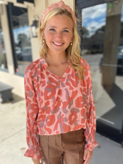 Fall Leopard Blouse