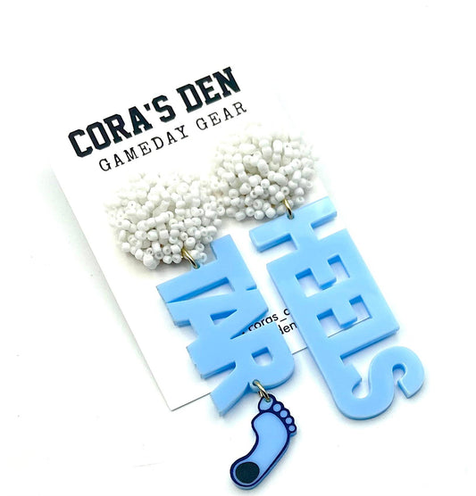 Tar Heels Earrings